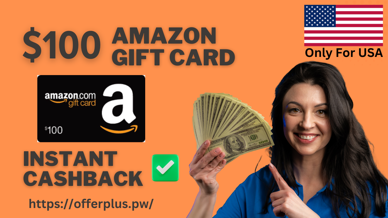 GET a $100 Amazon Gift Card Now! Get a $100 amazon gift card now free Amazon gift card